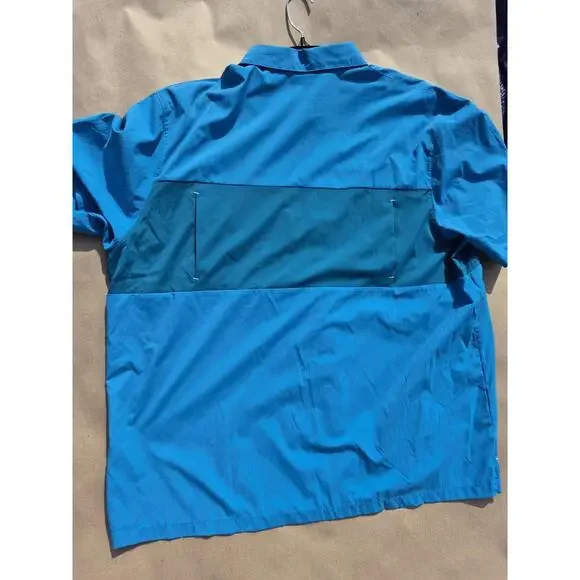 Cotopaxi Mens Sumaco Short Sleeve Shirt Lake Waterfall UPF50+ $85 MSRP XXL 2XL